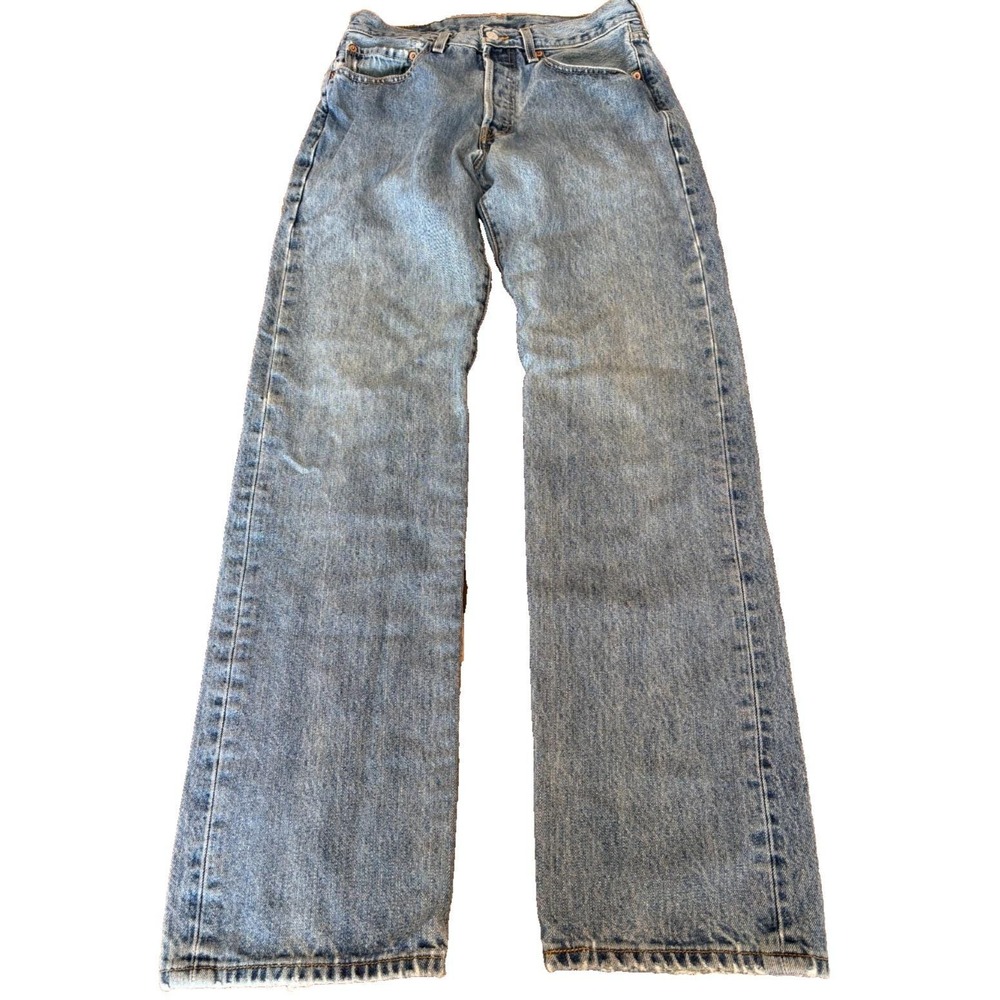 Vintage 90s Levis Jeans 501 Men's Size 31x32 Button Fly Straight Leg Red Tab